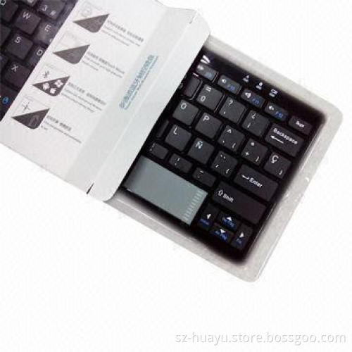Bluetooth keyboard with touchpad, supports three operating systems